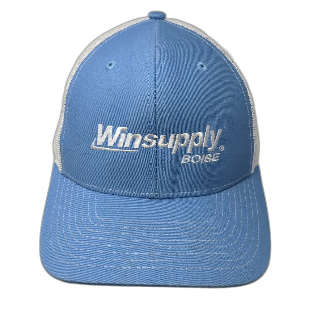 Richardson Trucker Hat Blue White One Size Winsupply Boise Embroidered Snapback
